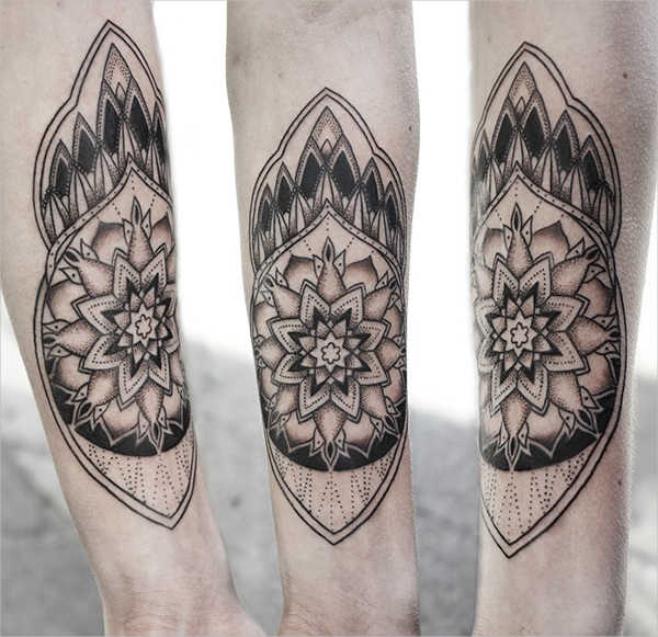 dot artwork tattoo