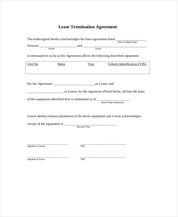 lease termination form