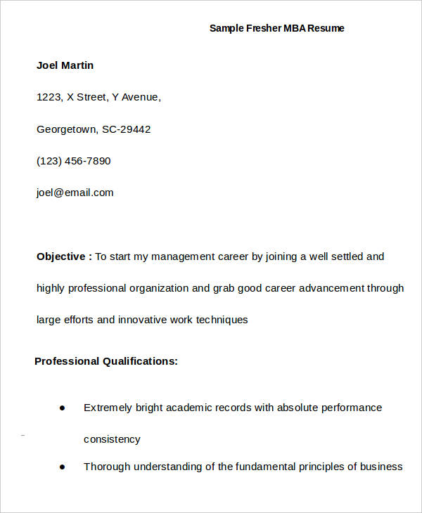 First Job Resume - 7+ Free Word, PDF Documents Download