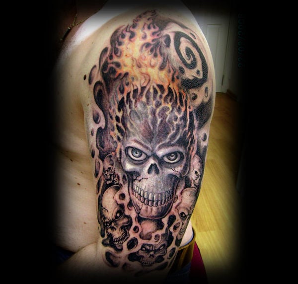 traditional-skull-tattoo-design