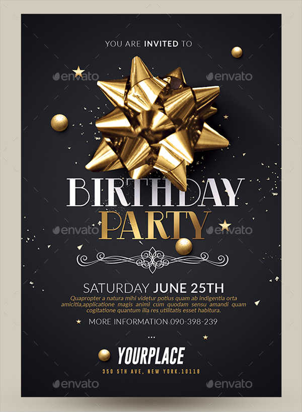 12 Birthday Party Invitation Templates Word PSD Publisher Illustrator