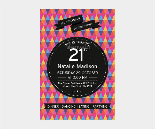 surprise birthday party invitation template