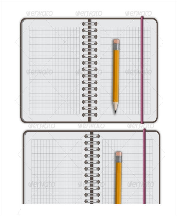 notebook paper with pencil holes