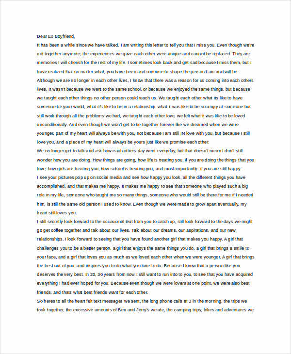 9 Love Letter Templates To Boyfriend