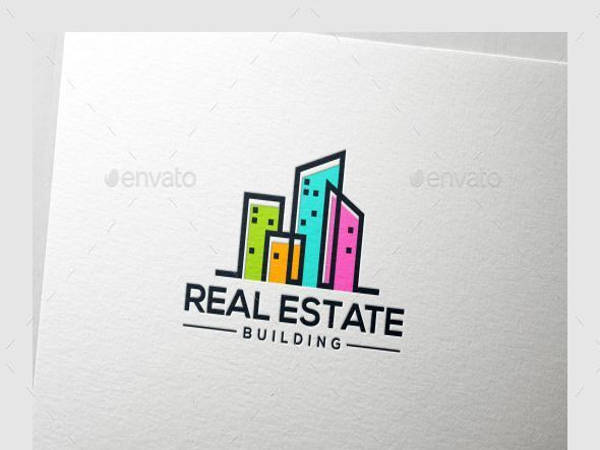 real estate building logo