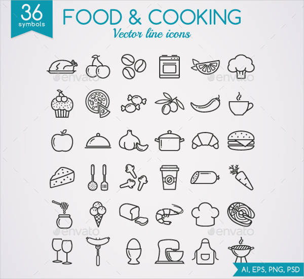 cooking line icons1