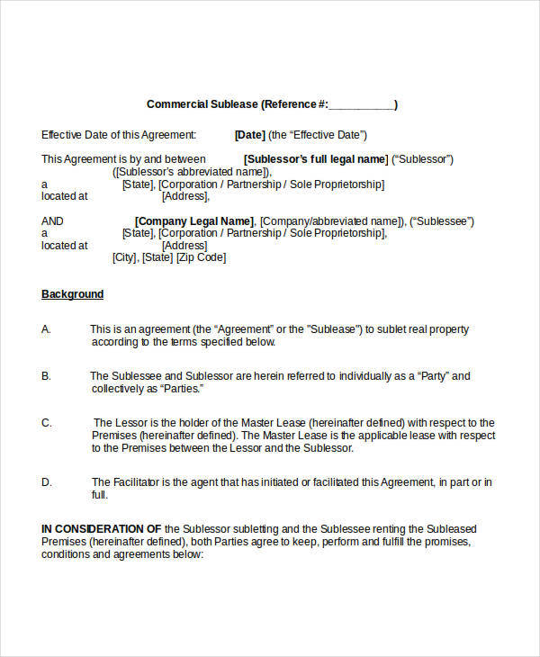 13-sublease-agreement-templates-word-pdf-pages