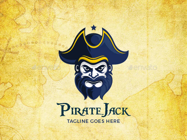 beard pirate logo 