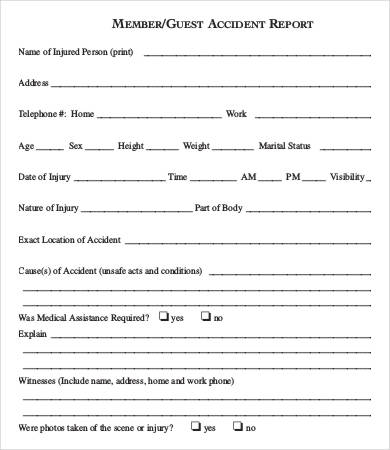 workplace accident report form