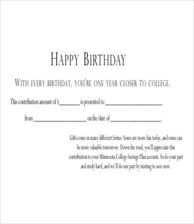 printable birthday gift certificate