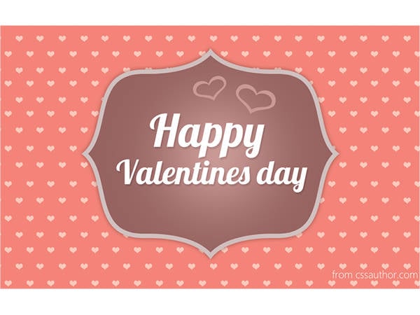free happy valentines day greeting card