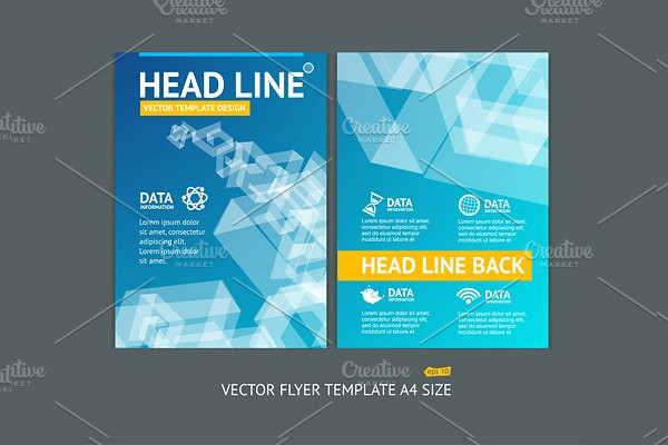 vector geometric shape brochure