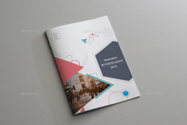 bi fold geometric brochure