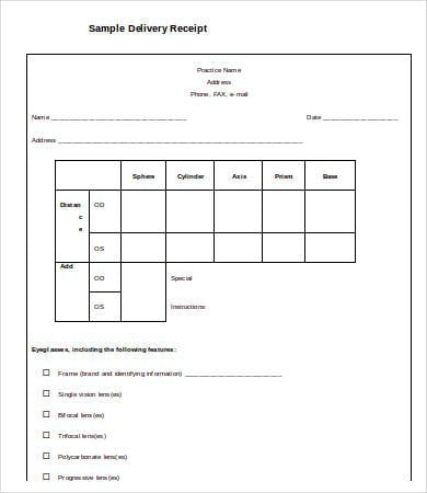 blank receipt template 8 free sample example format free