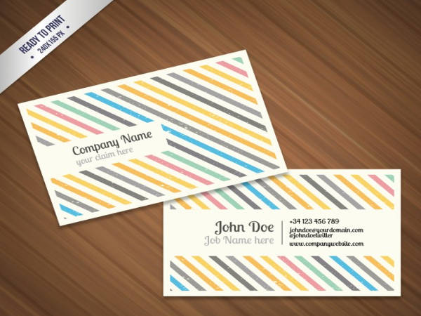 free business card template printable