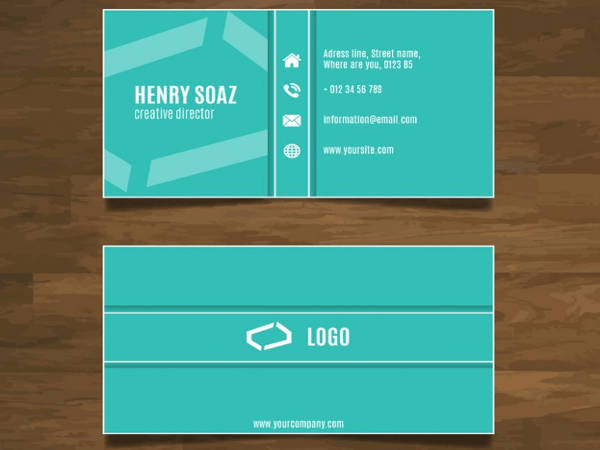 free simple modern business card design