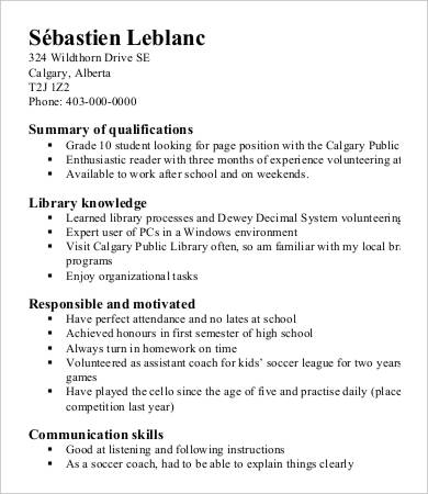 10 High School Resume Templates Pdf Doc Free Premium Templates