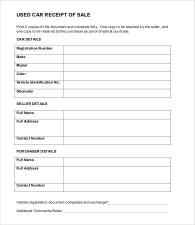 Sales Receipt Template -13+ Free PDF, Word Documemts Download