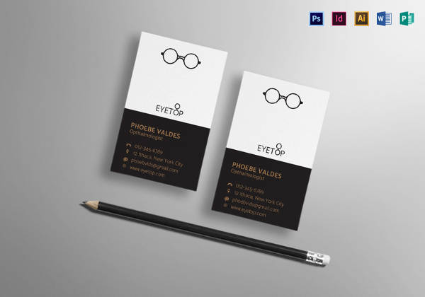 transparent business card template in psd format