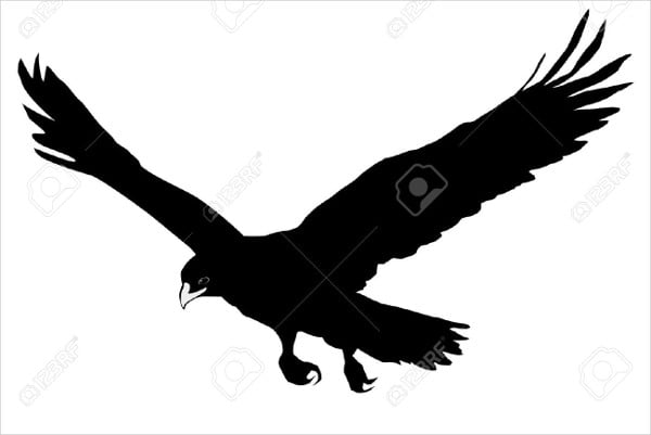 golden eagle silhouette