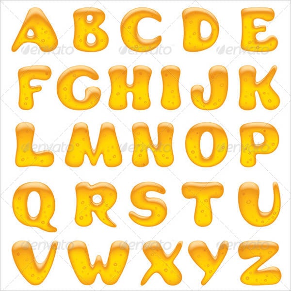 6 printable letters psd vector eps format download