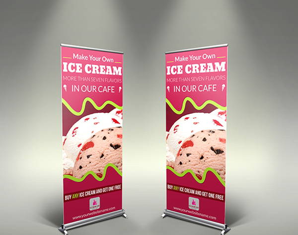 roll up signage template