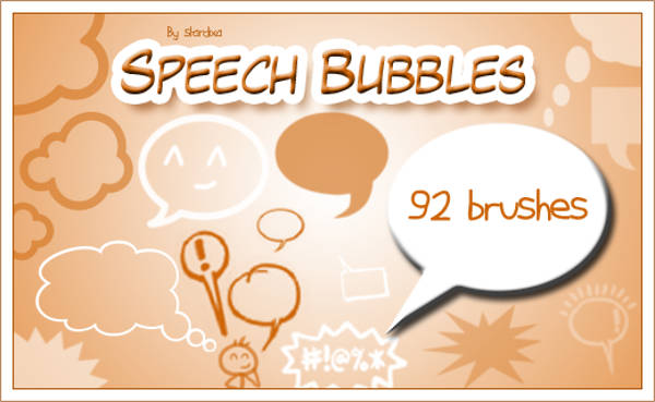 free speech bubble brushes