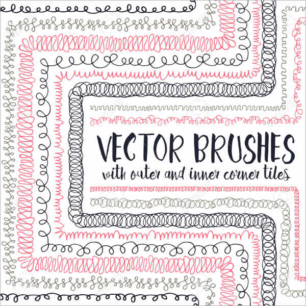 free vector hand drawn brushes