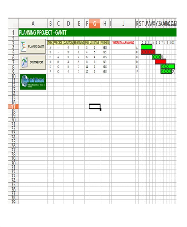 using excel as project planner