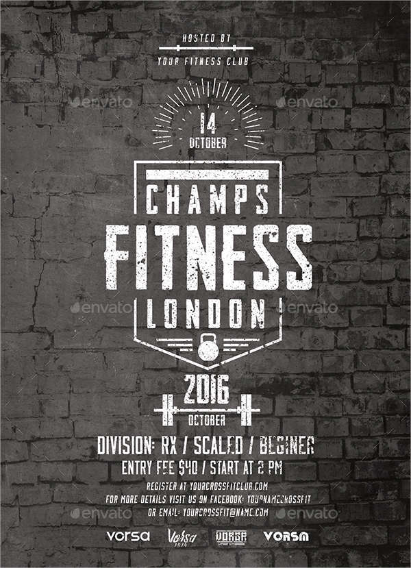 fitness event flyer