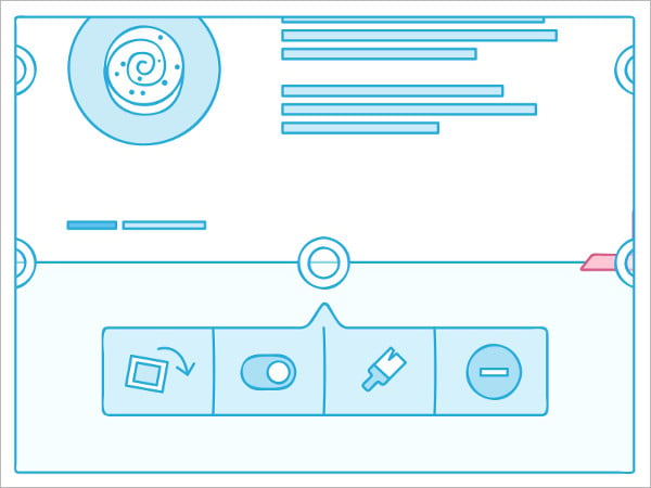 wireframe toolbar icons
