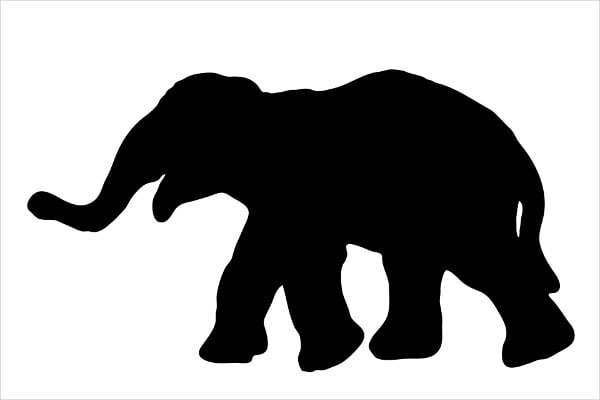 Free Free 147 Silhouette Cute Elephant Svg SVG PNG EPS DXF File