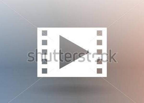 flat video icons
