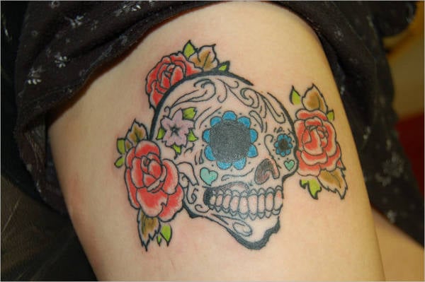 colorful-skull-tattoo-design