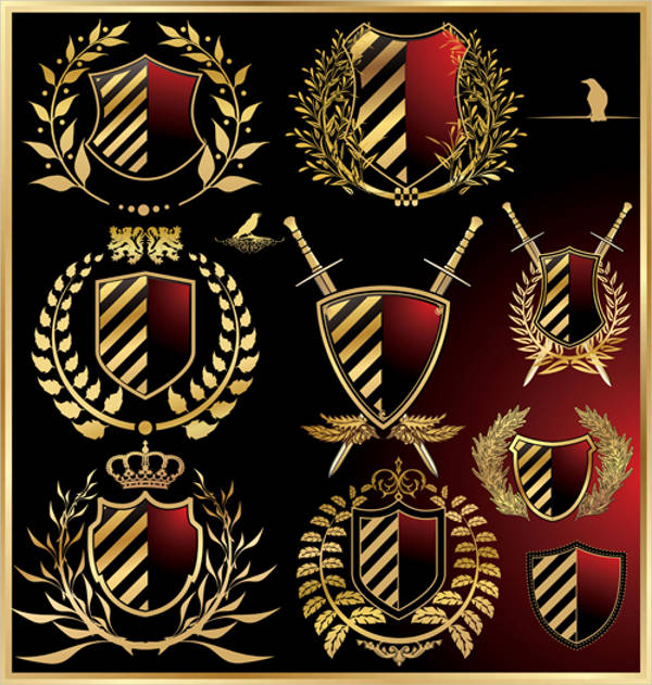 royal shield vector