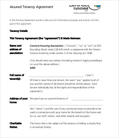 Tenancy agreement template