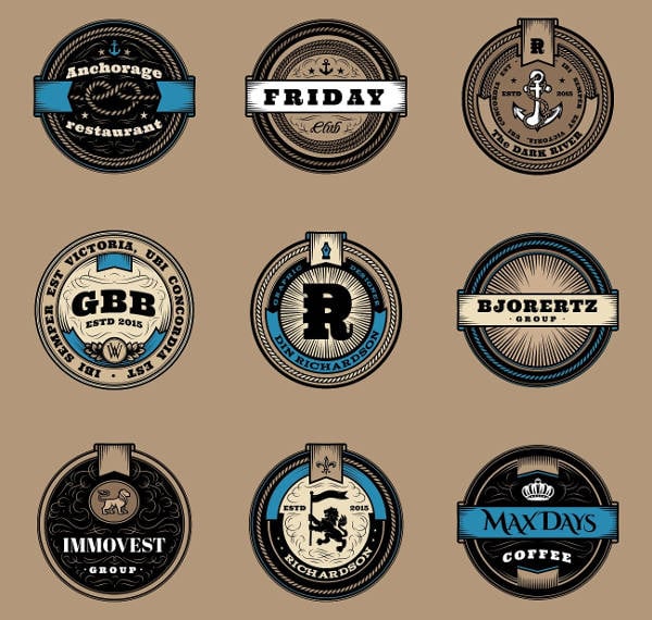 20 Examples Of Round Logo Designs Free Premium Templates