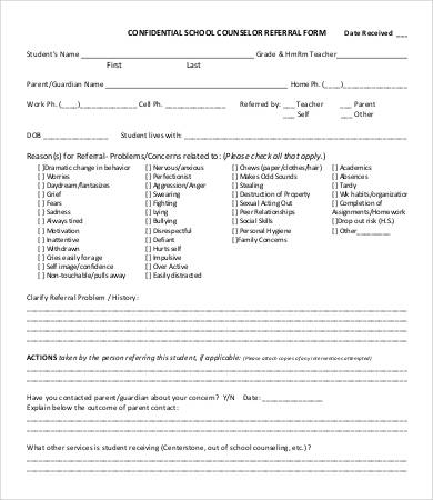 Referral Form Template - 9+ Free PDF Documents Download