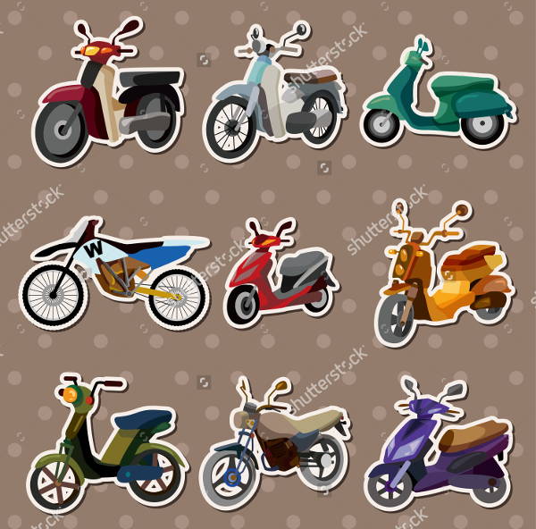 7+ Motorcycle Stickers PSD, Vector EPS, AI