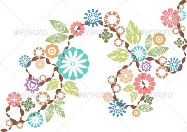 flower and leaf vectors