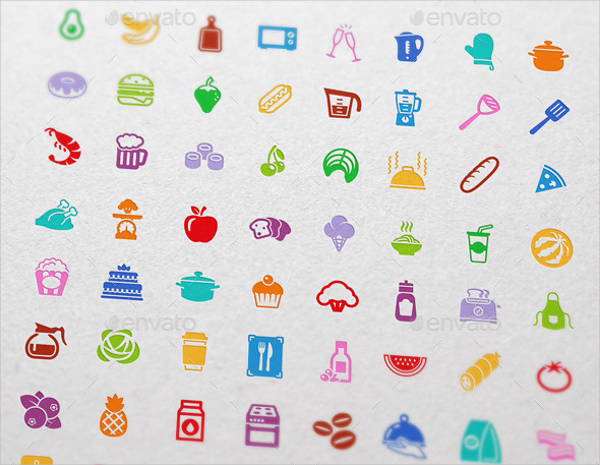 food and kitchen icons