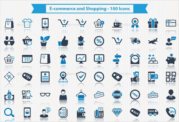 shopping and e commerce icons