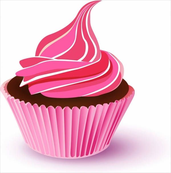 cupcake swirl vector