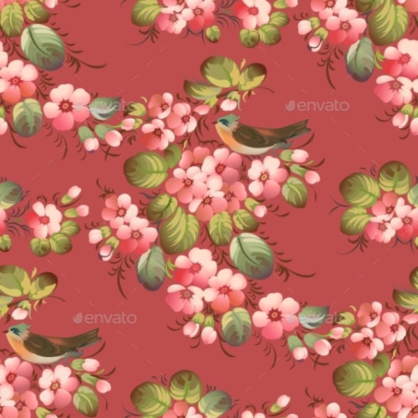trendy seamless flower pattern