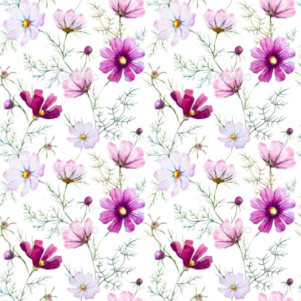 watercolor flower patterns