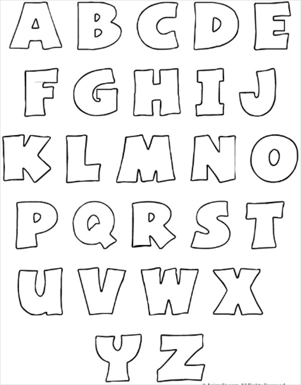 free bubble printable letters