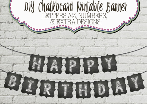 free printable banner letters