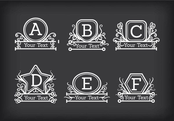 free monogram printable letters