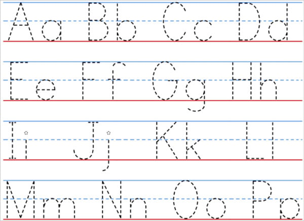 free printable tracing letters