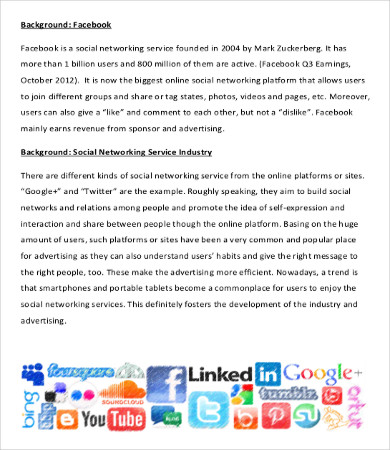 social media market research proposal template